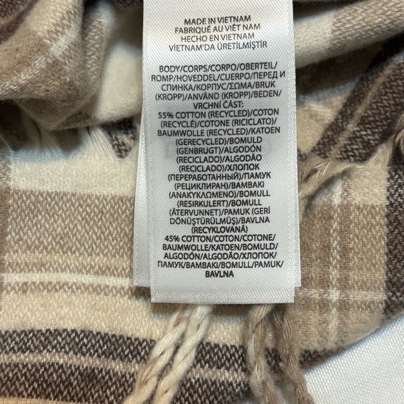 Polo by Ralph Lauren Women’s Plaid Fringe Trim Shirt Dress Brown & Cream Size 6 - Picture 8 of 10